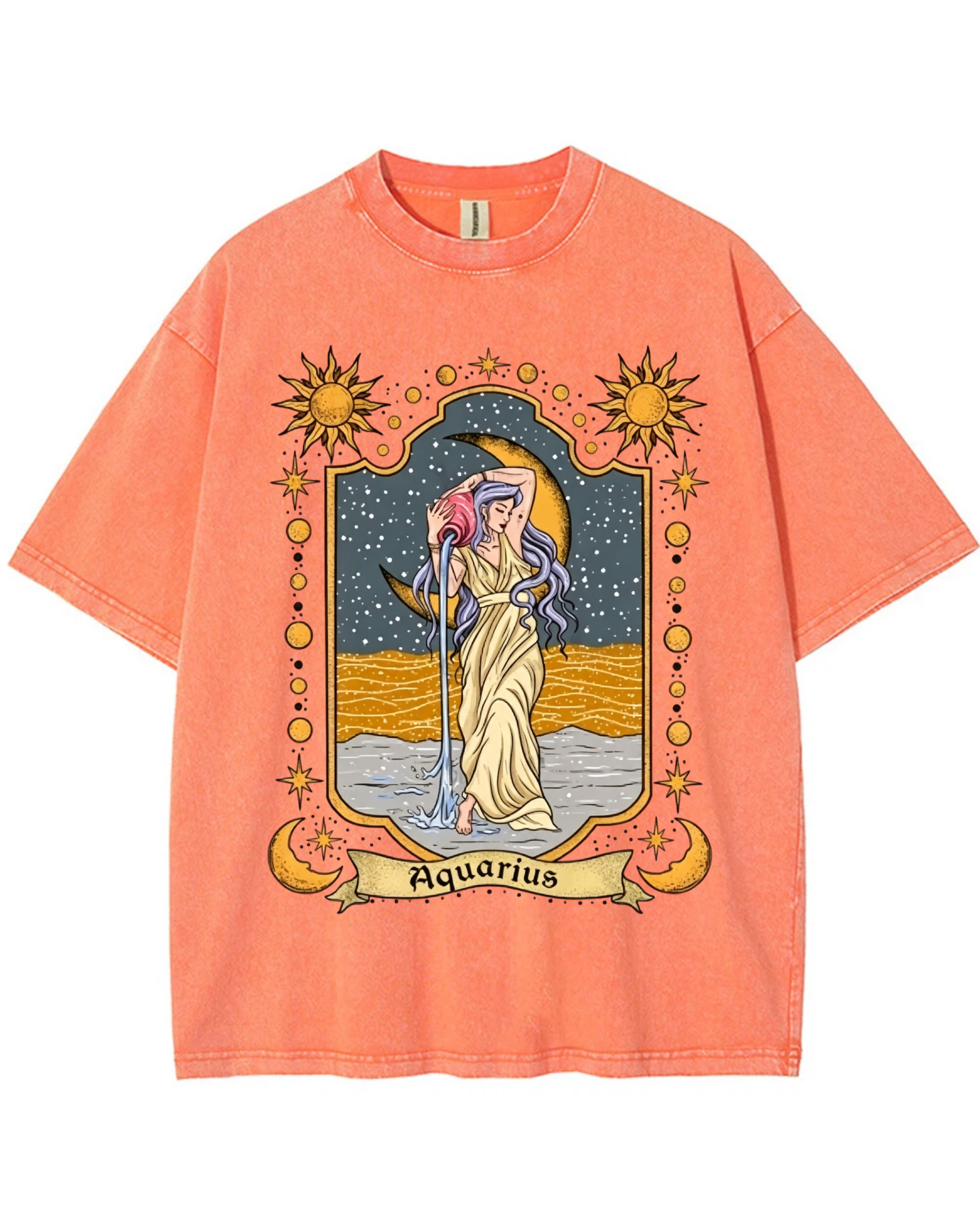 Aquarius Celestial Graphic T-Shirt