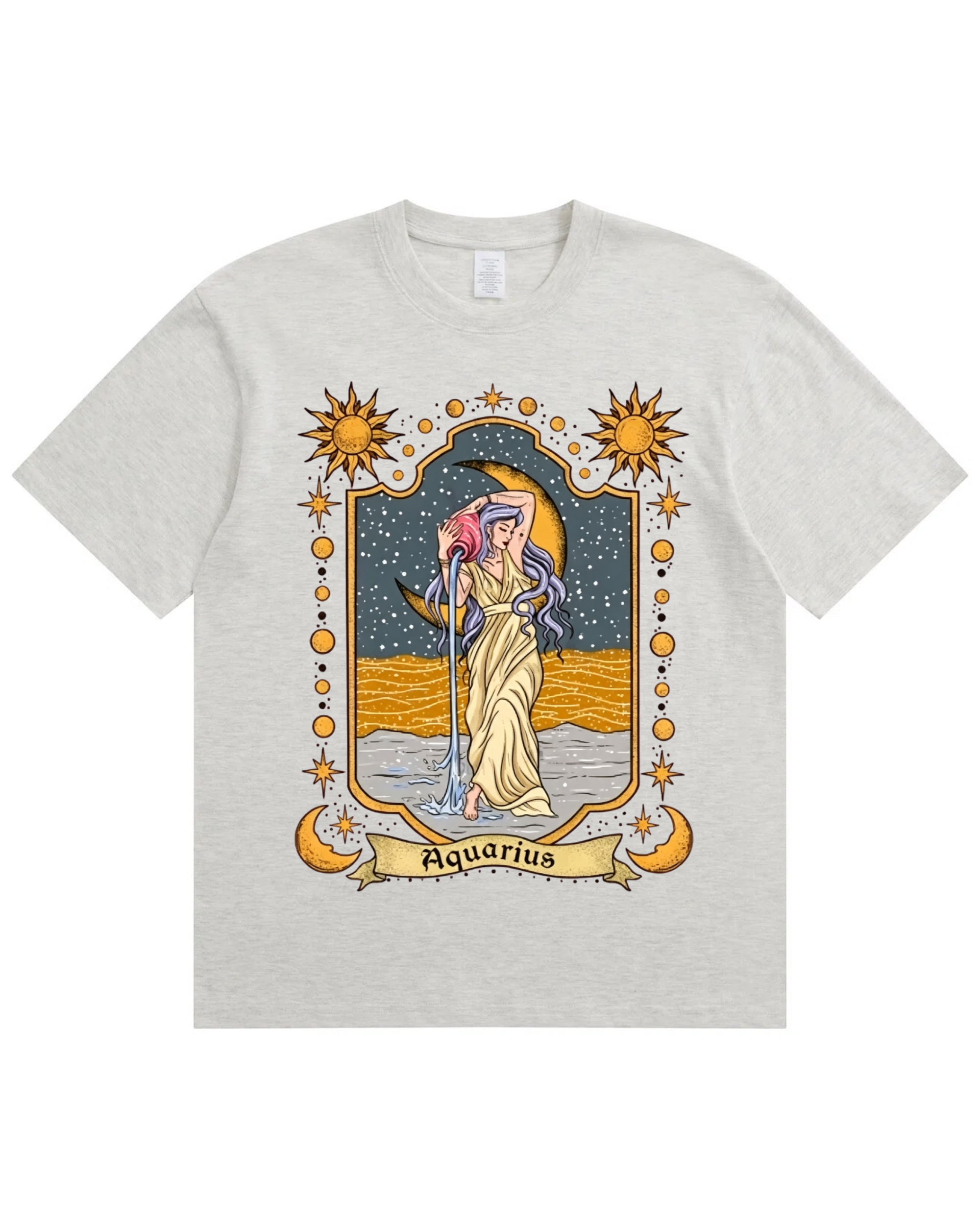 Aquarius Celestial Graphic T-Shirt