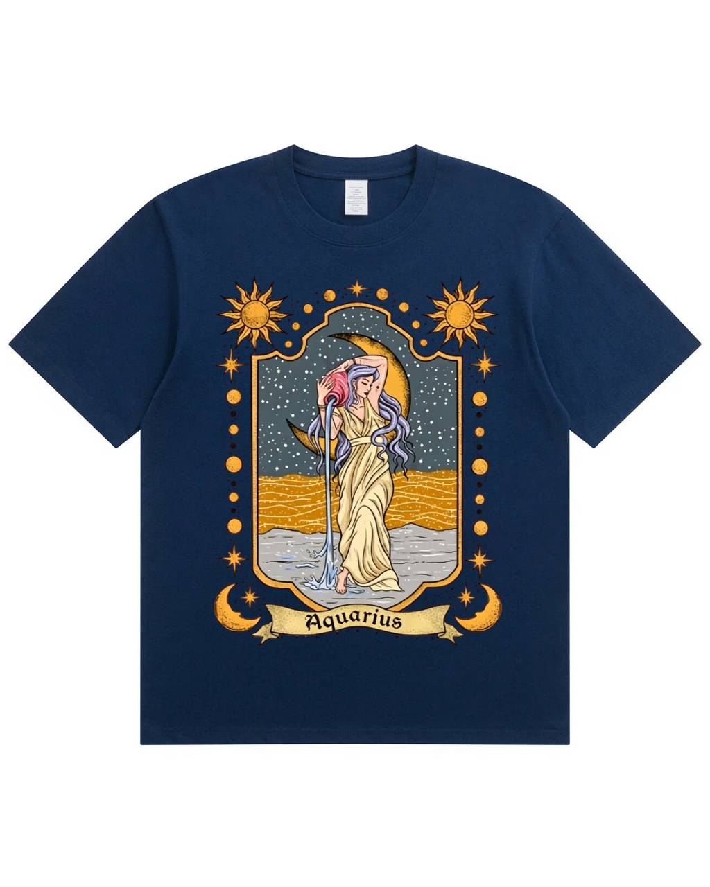 Aquarius Celestial Graphic T-Shirt