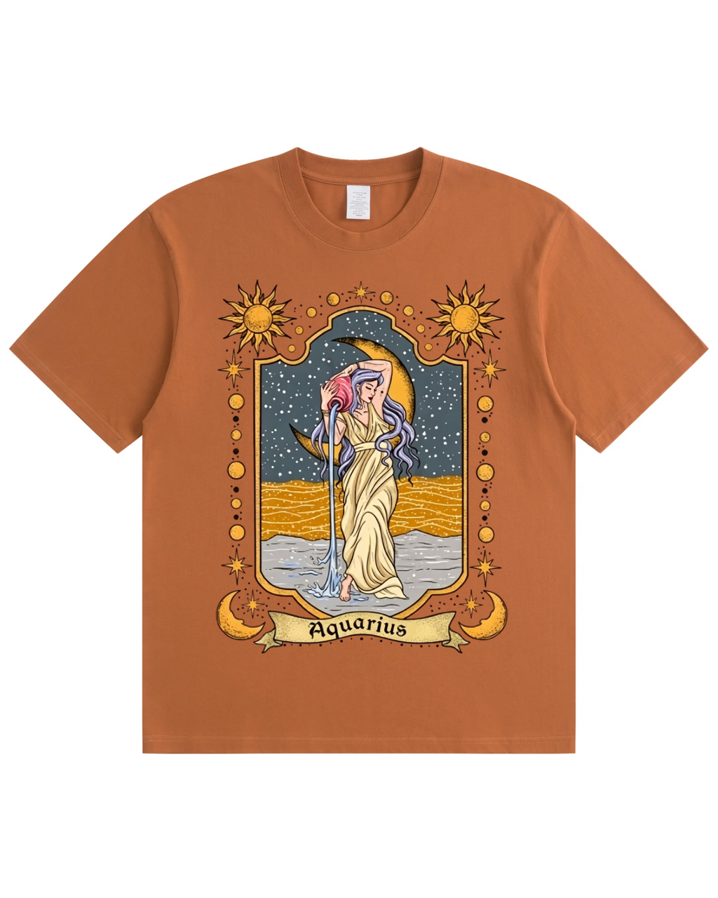 Aquarius Celestial Graphic T-Shirt