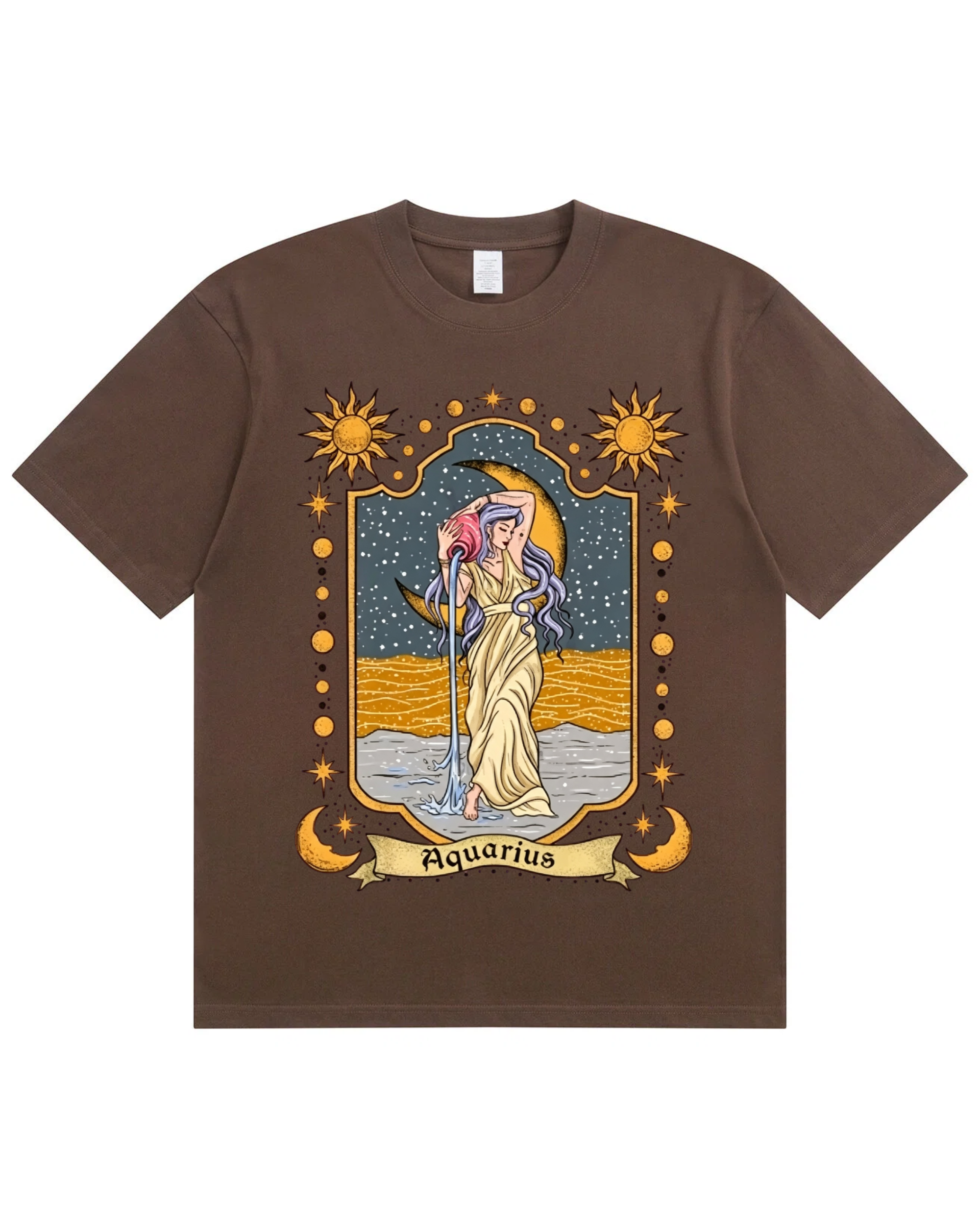 Aquarius Celestial Graphic T-Shirt Secondary image