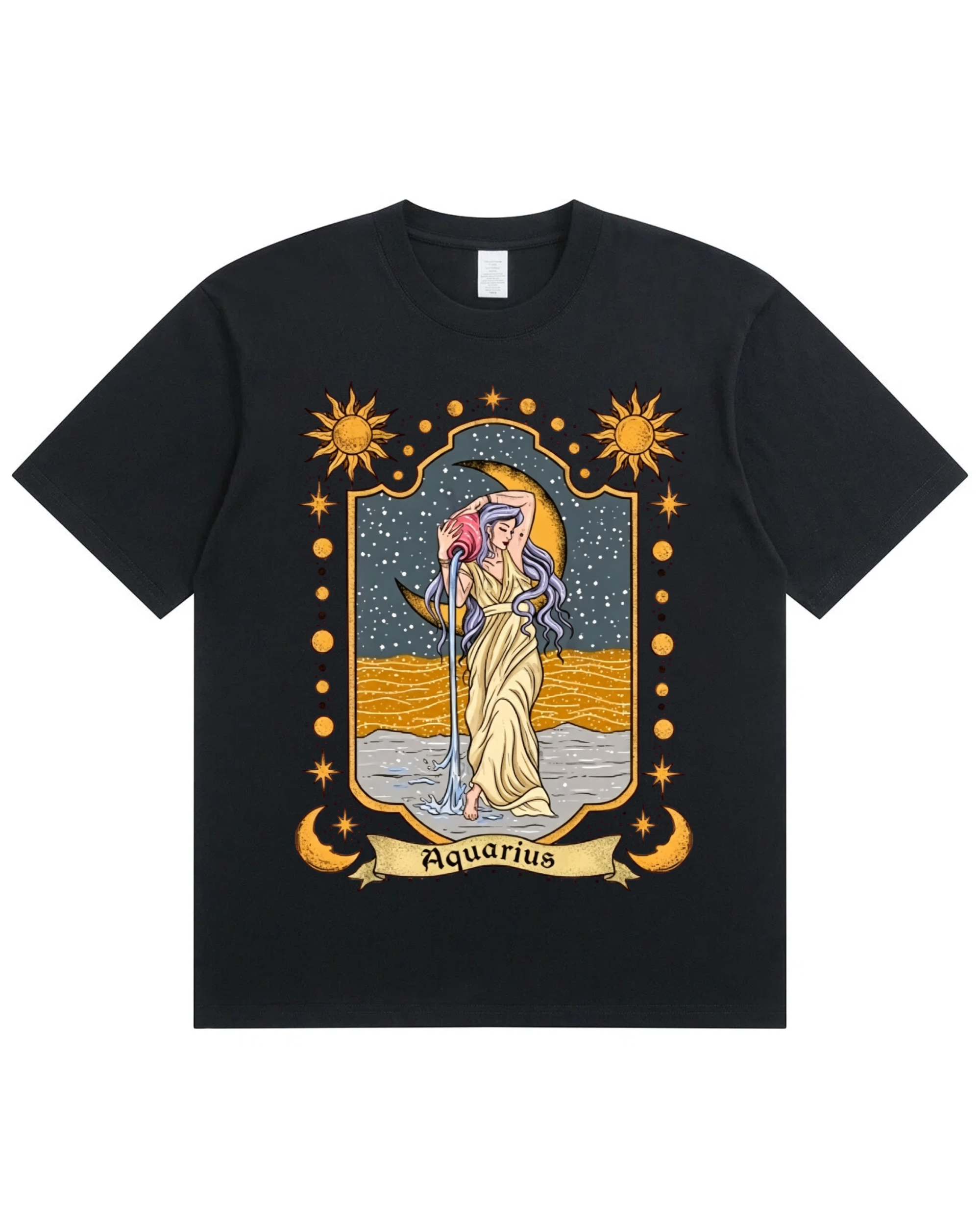 Aquarius Celestial Graphic T-Shirt Main image