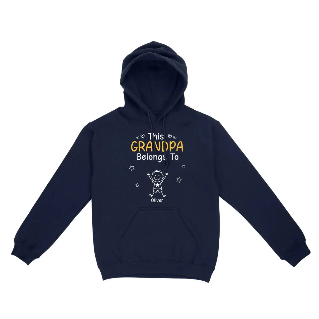 Birthday Gifts for Dad, Grandpa - Grandpa Belongs to T-shirt