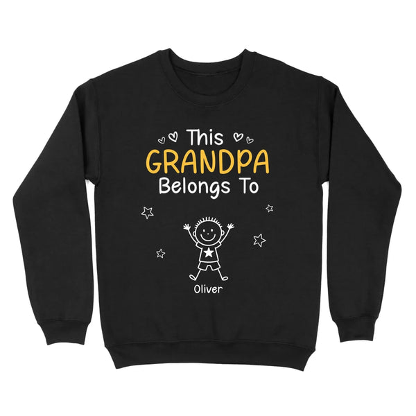 Birthday Gifts for Dad, Grandpa - Grandpa Belongs to T-shirt