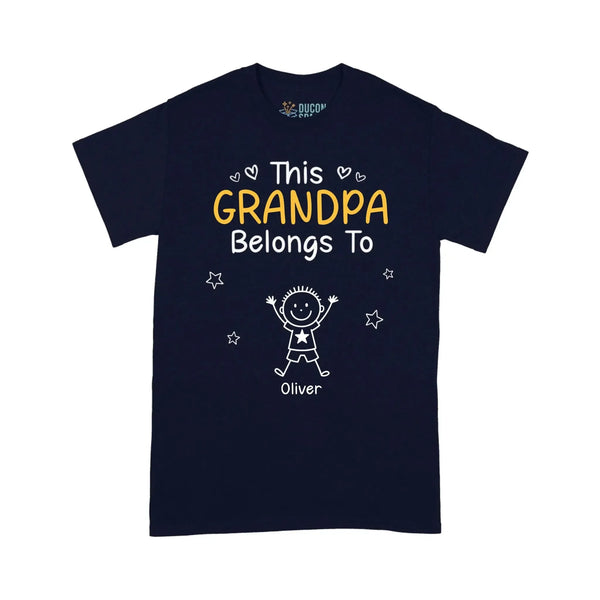 Birthday Gifts for Dad, Grandpa - Grandpa Belongs to T-shirt