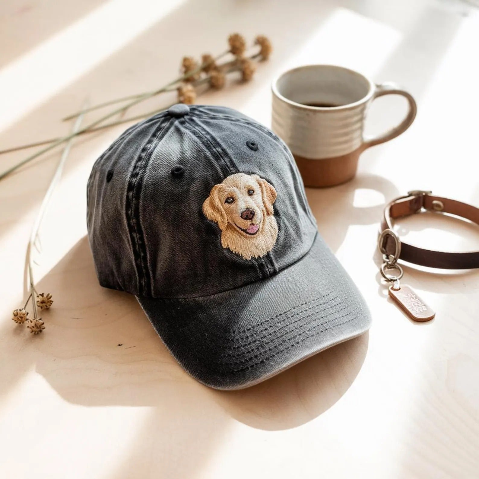 Custom Embroidered Pet Hat Using Pet Photo-Gift For Custom Main image