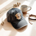 Custom Embroidered Pet Hat Using Pet Photo-Gift For Custom