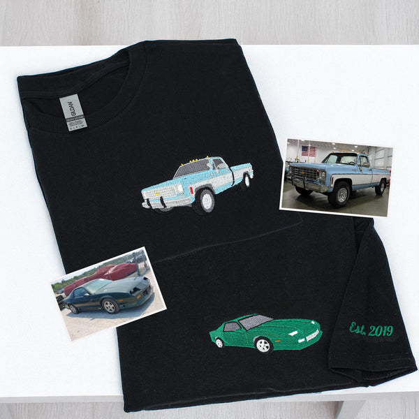 Custom Embroidered Car V3 Sweatshirt-Gift For Custom