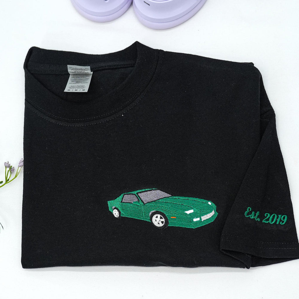 Custom Embroidered Car V3 Sweatshirt-Gift For Custom