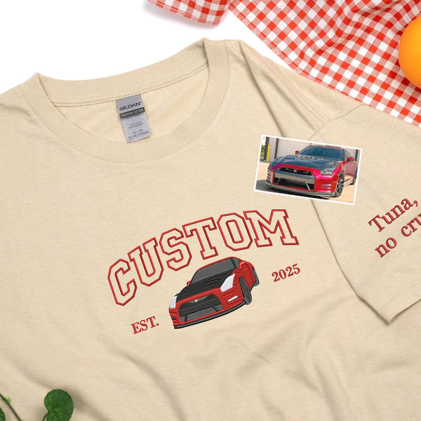 Custom Embroidered Car V1 Sweatshirt-Gift For Custom