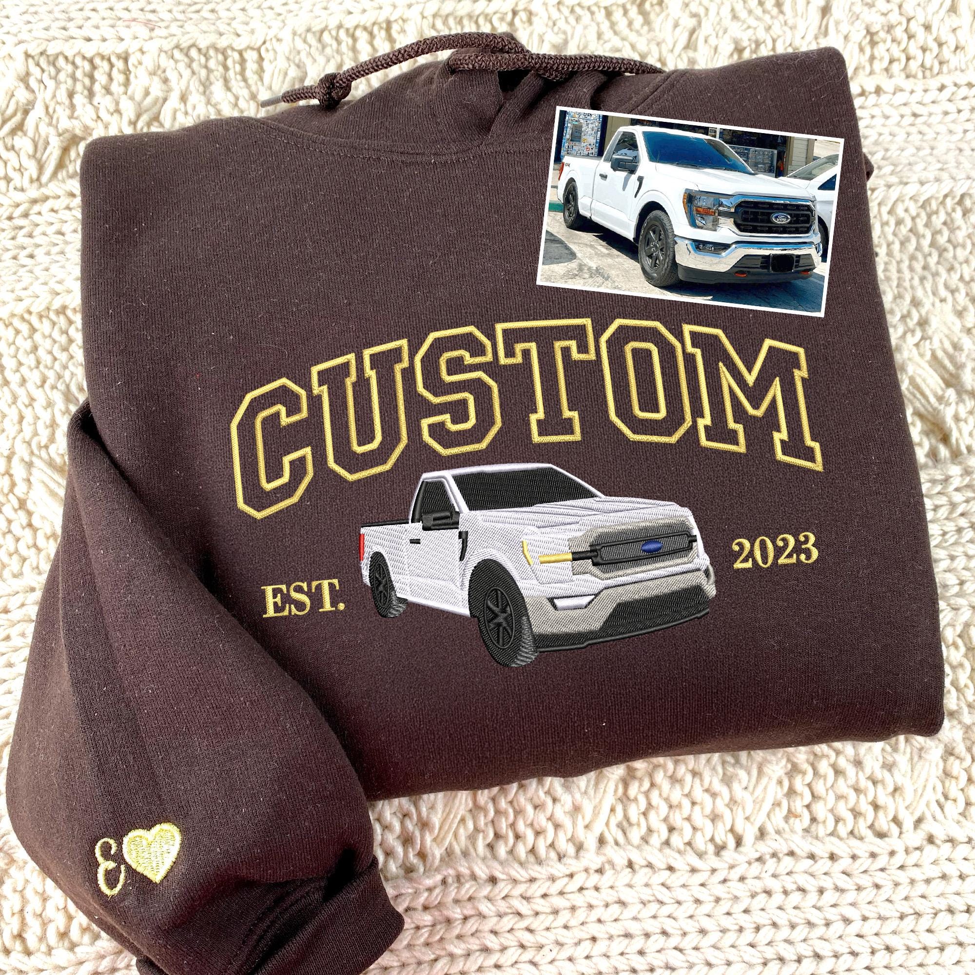 Custom Embroidered Car V1 Sweatshirt Secondary image