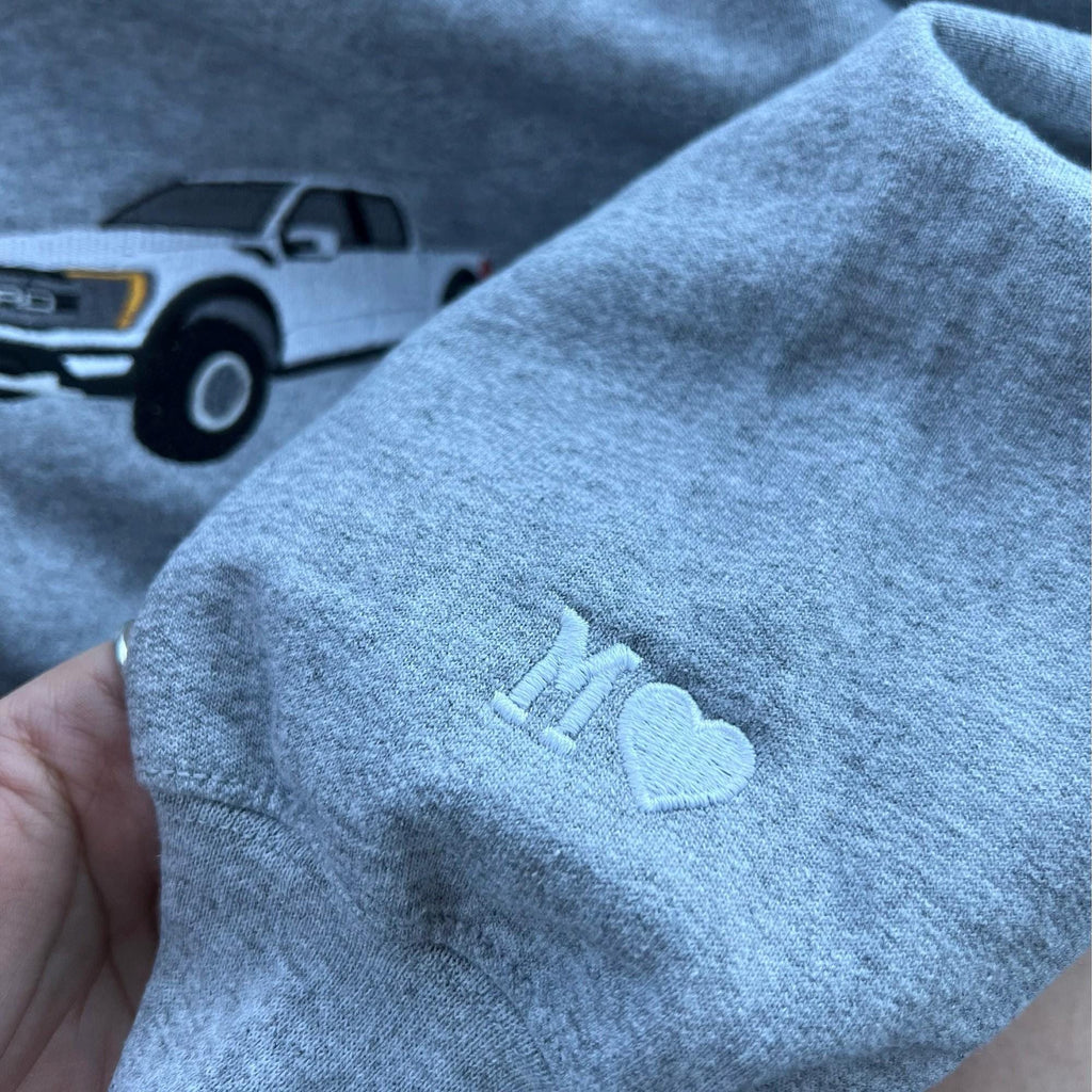 Custom Embroidered Car V2 Sweatshirt-Gift For Custom
