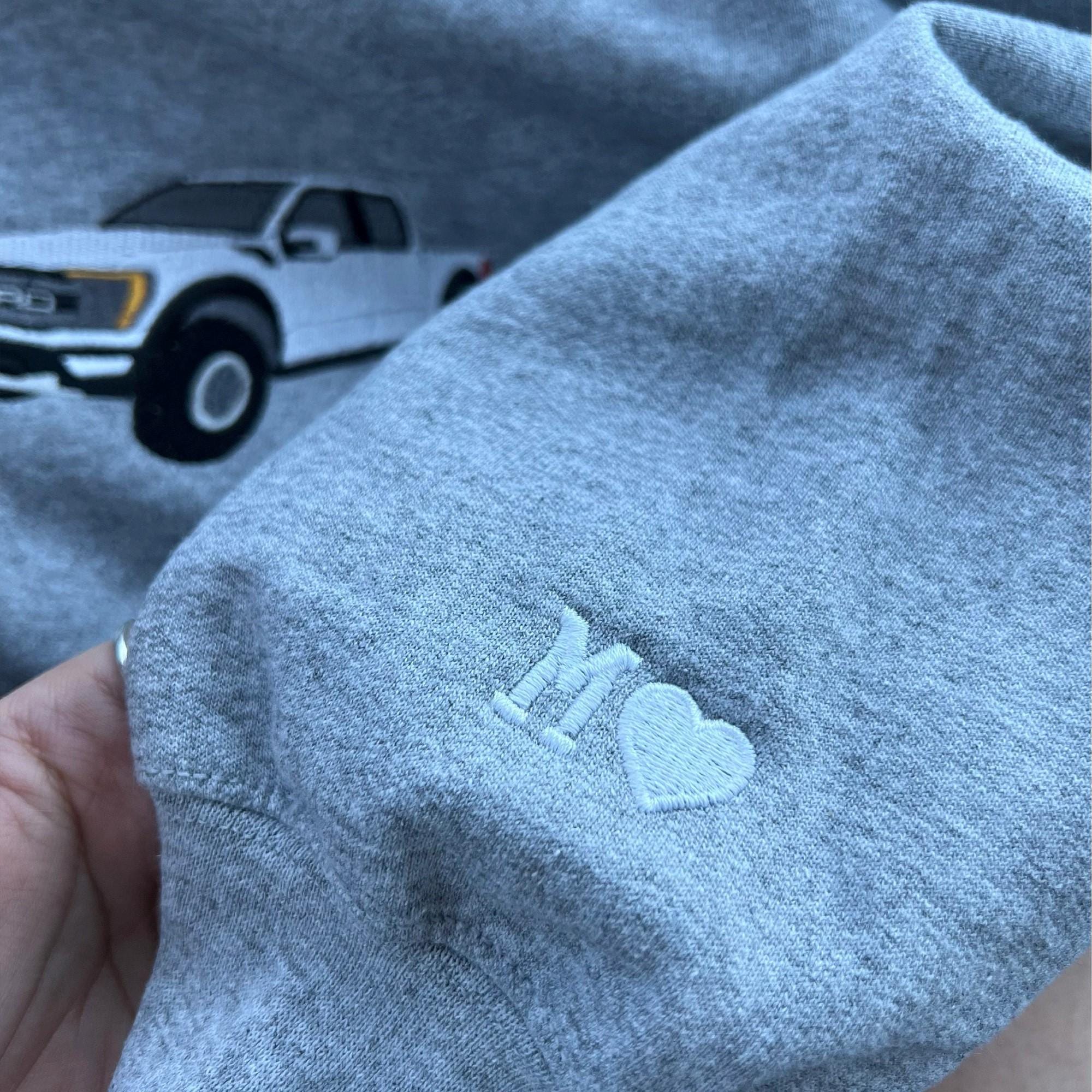 Custom Embroidered Car V2 Sweatshirt-Gift For Custom
