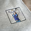 Personalized Photo Embroidery Hoodie – Custom Dad & Kid Portrait Sweatshirt