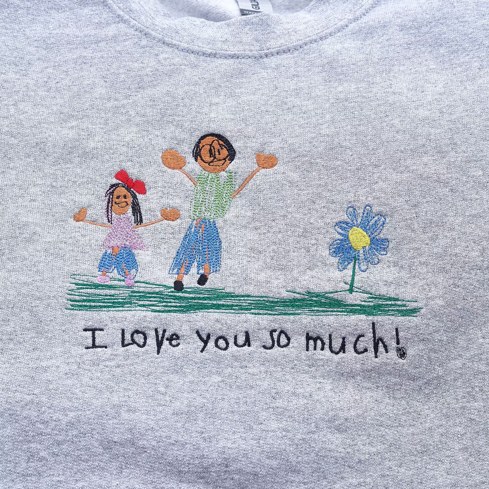 Custom Kids Photo Drawing Sweatshirt Secondary image