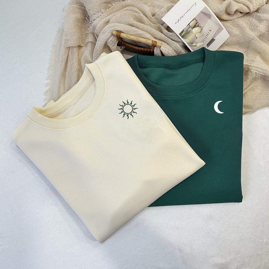 Custom  Sun and Moon Sweatshirt-Gift For Custom