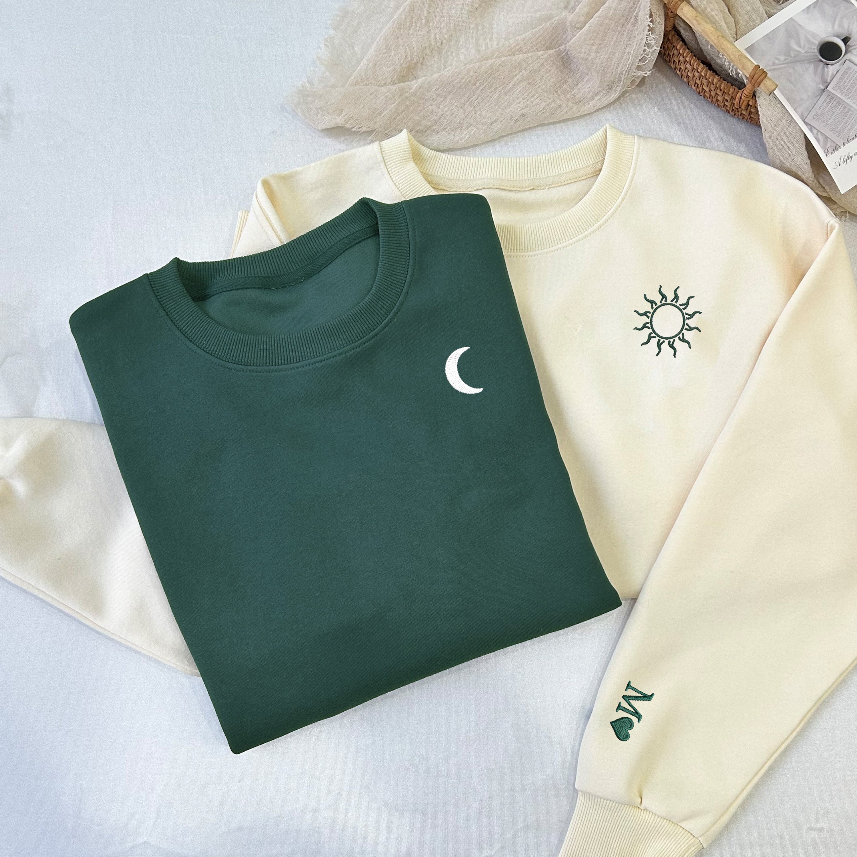 Custom  Sun and Moon Sweatshirt-Gift For Custom Main image