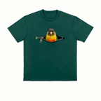 Custom Pet Bird Peekaboo Zipper T-Shirt – Upload Your pet bird Photo
