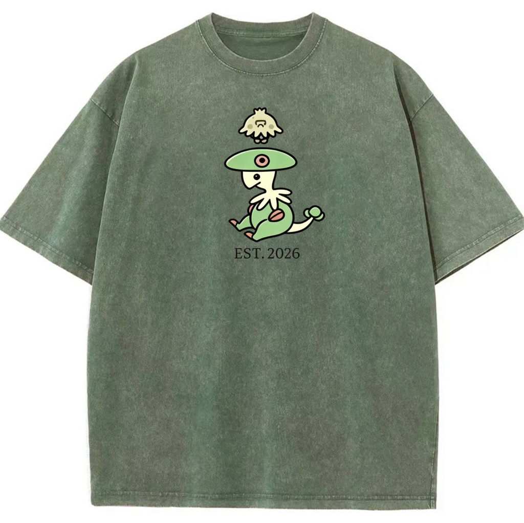 Cute Parent & Kid Breloom Vintage Washed T-Shirt