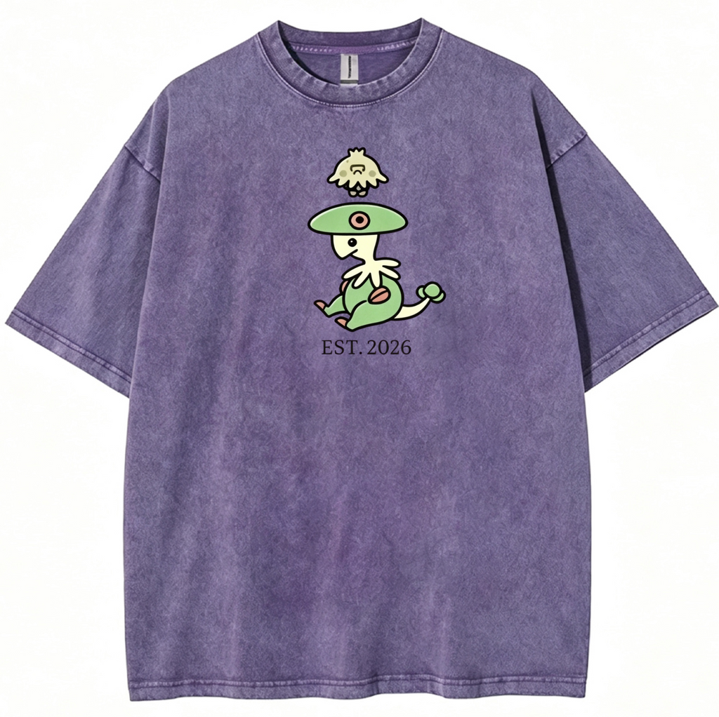 Cute Parent & Kid Breloom Vintage Washed T-Shirt