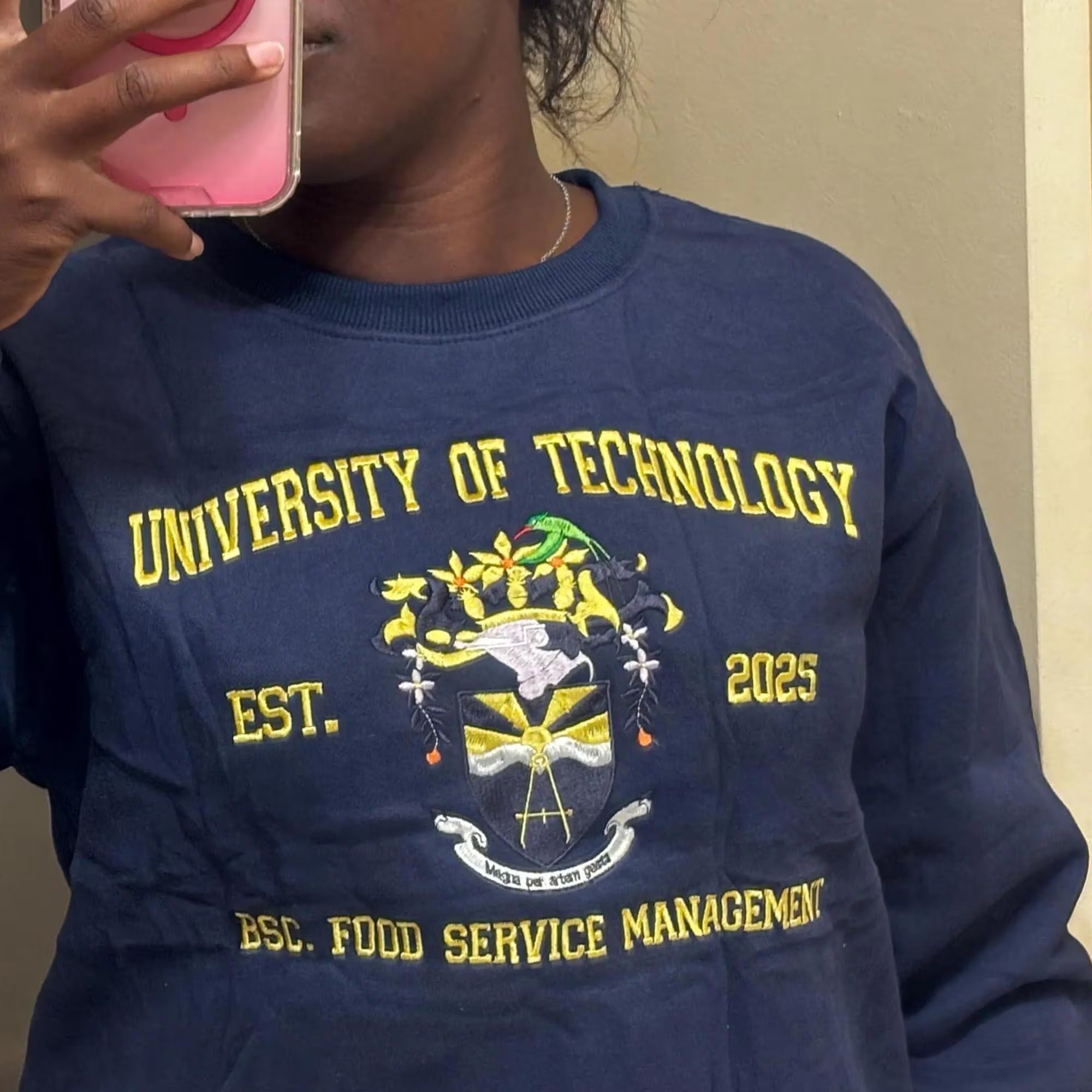Embroidered Custom College Sweatshirt-Gift For Custom