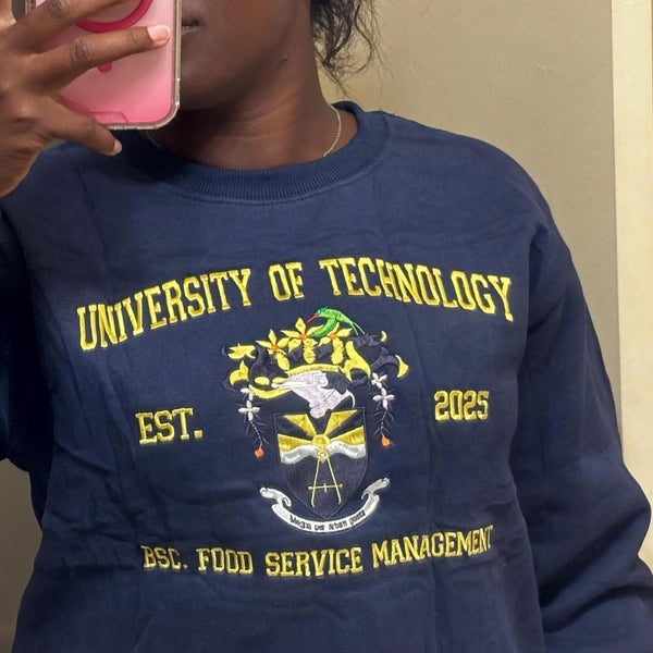 Embroidered Custom College Sweatshirt-Gift For Custom