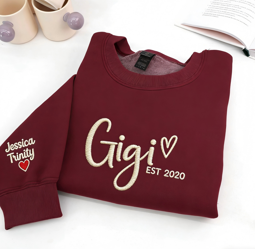 Embroidered Custom Gigi Sweatshirt