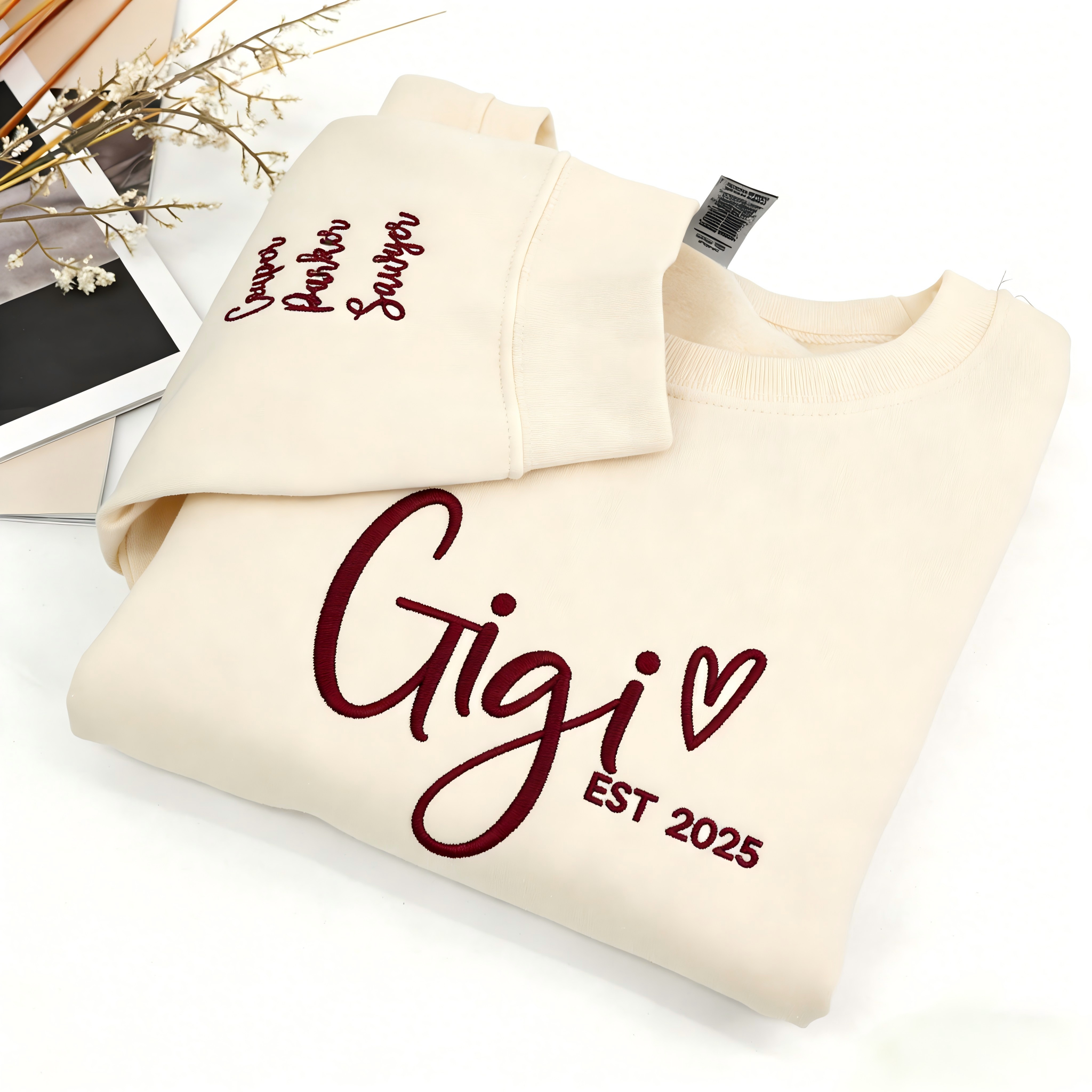 Embroidered Custom Gigi Sweatshirt Main image