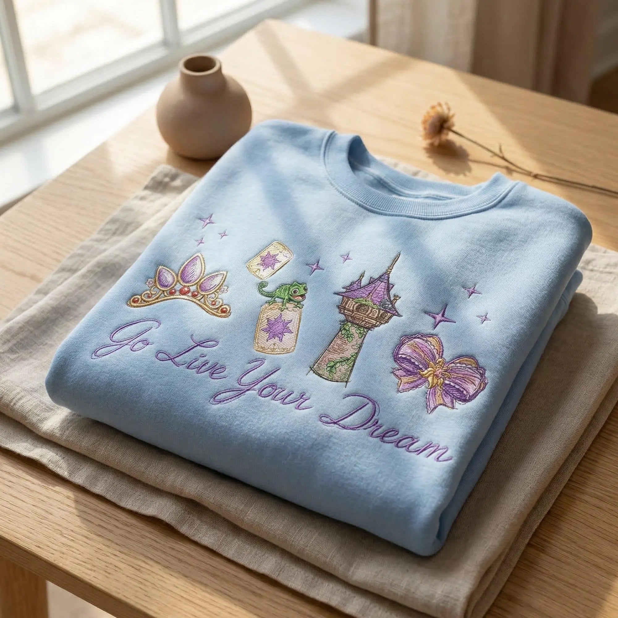 Embroidered Disney Tangled Rapunzel Princess Sweatshirt Main image