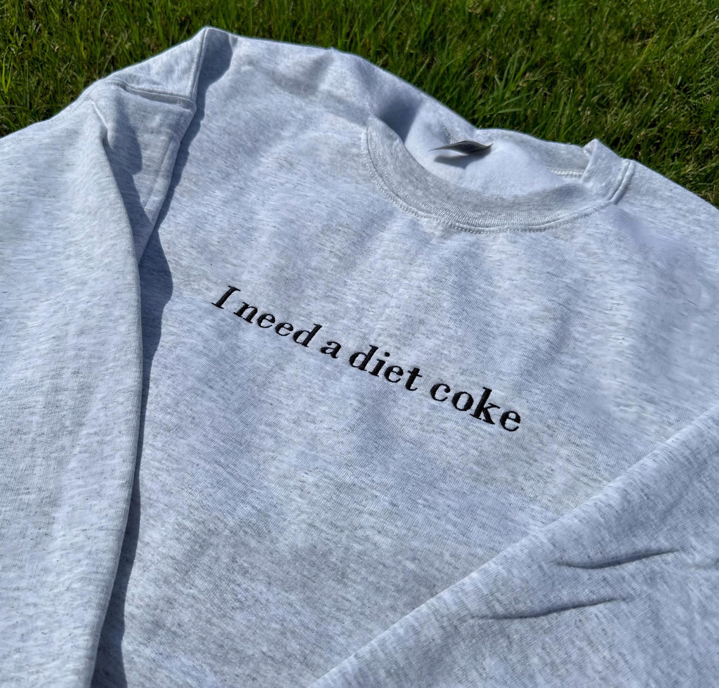Embroidered Text Crewneck, in my sourdough era, Mothers Day Gift