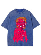 Eye-Covered Surreal Enigma Washed Tee