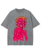 Eye-Covered Surreal Enigma Washed Tee