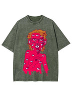 Eye-Covered Surreal Enigma Washed Tee