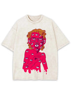 Eye-Covered Surreal Enigma Washed Tee