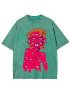 Eye-Covered Surreal Enigma Washed Tee