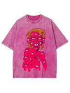 Eye-Covered Surreal Enigma Washed Tee