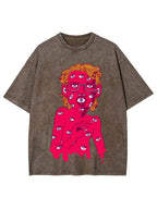 Eye-Covered Surreal Enigma Washed Tee