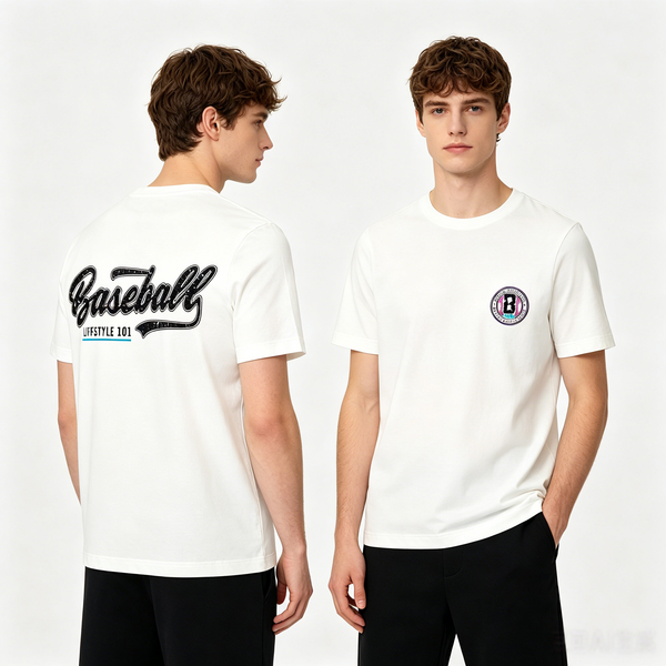Splatter Lightweight Youth Tee - White/Galaxy