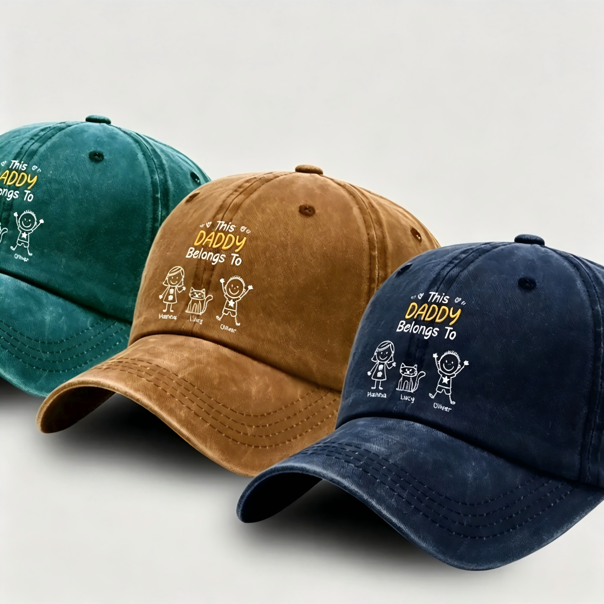 Grandpa Belong To, Custom Cap for Men And Kids, Gift For Grandpa, Dad Secondary image
