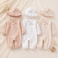 Personalized Baby Romper and Hat Set, Custom Name Embroidered Coming Home Outfit