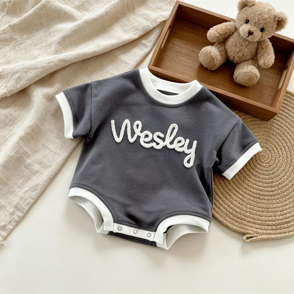 Personalized Baby Shirt with Name, Custom Baby Bubble Romper
