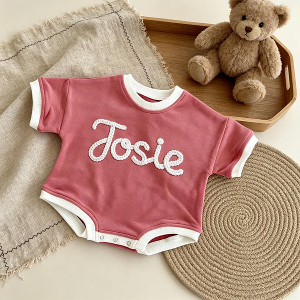Personalized Baby Shirt with Name, Custom Baby Bubble Romper