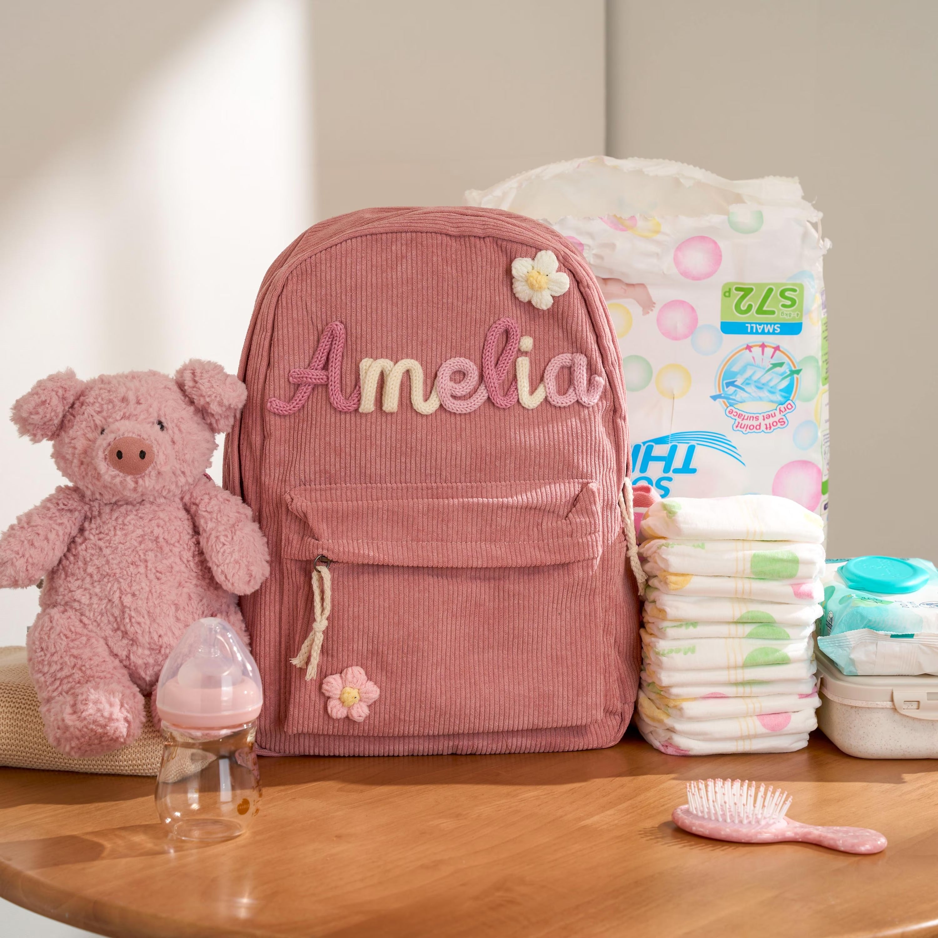 Personalized Corduroy Backpack Main image