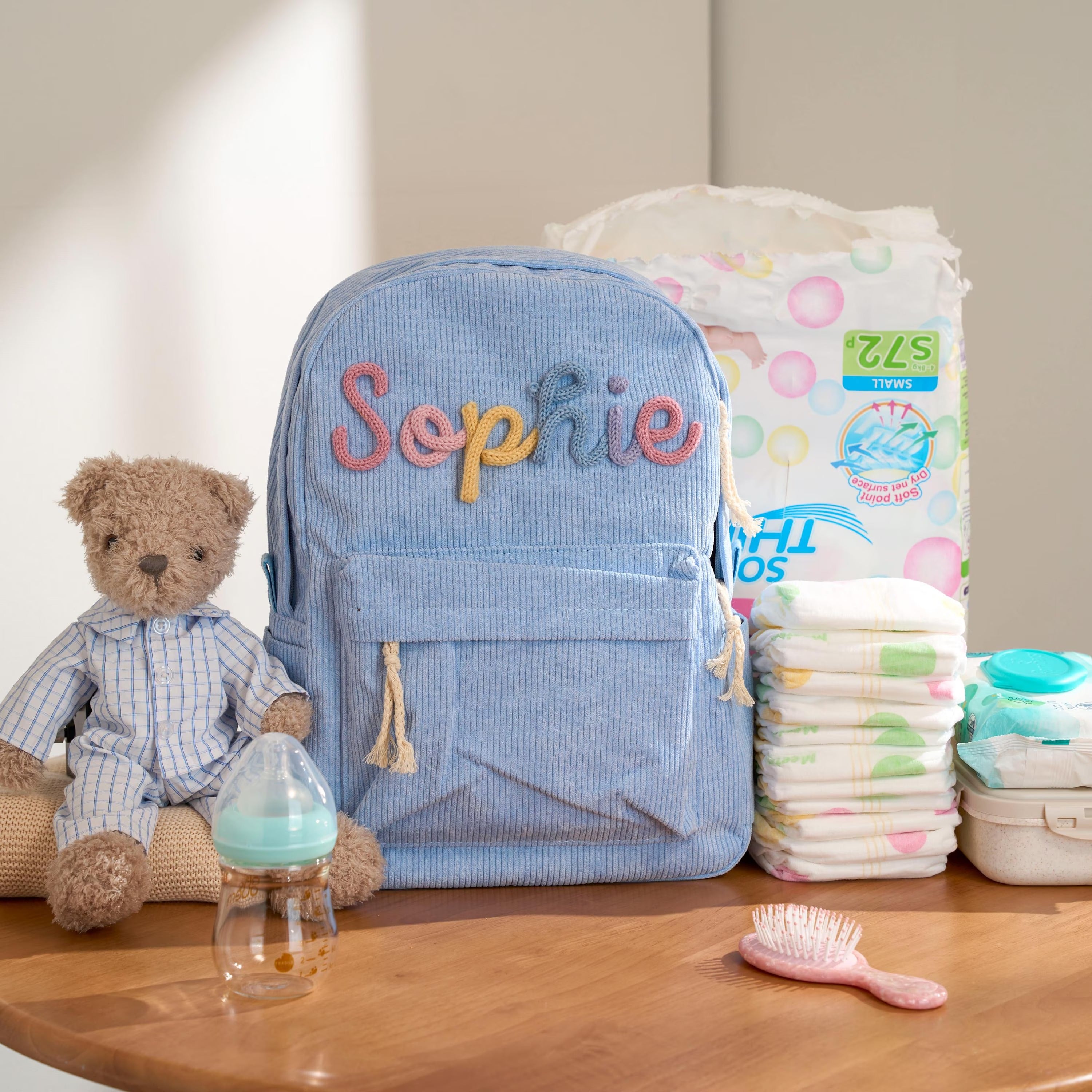 Personalized Corduroy Backpack Secondary image