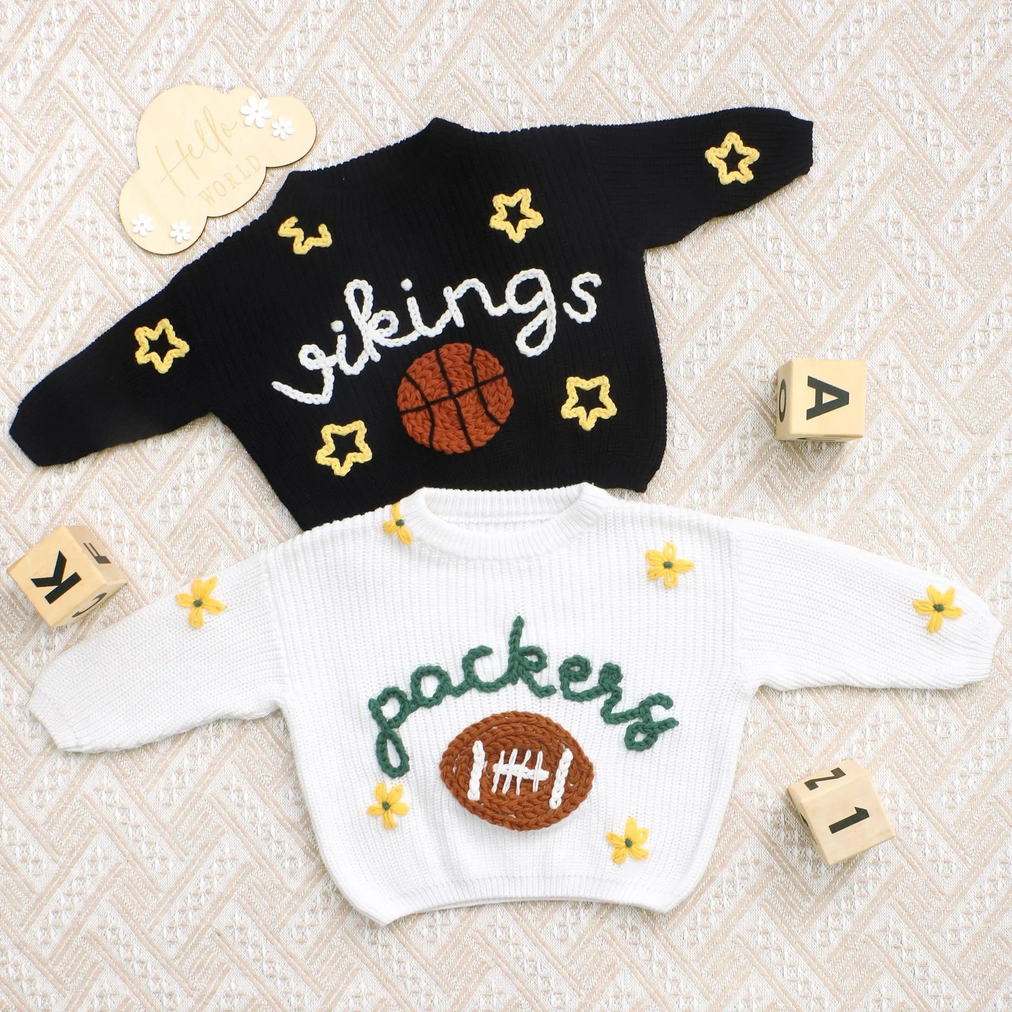 Personalized Sweater with Football