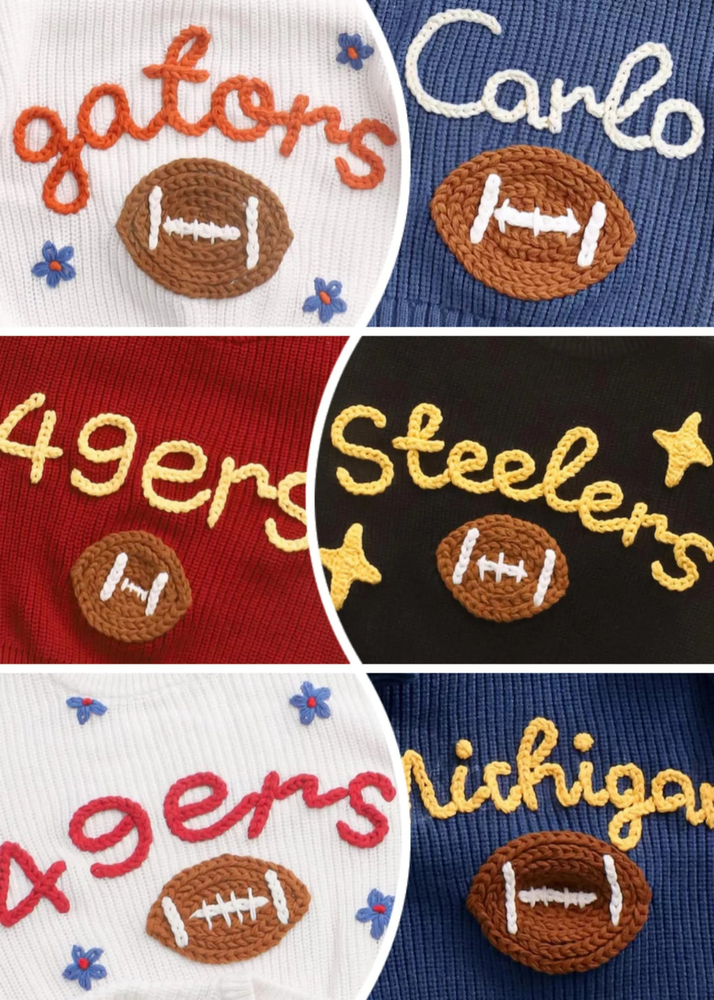 Personalized Sweater with Football