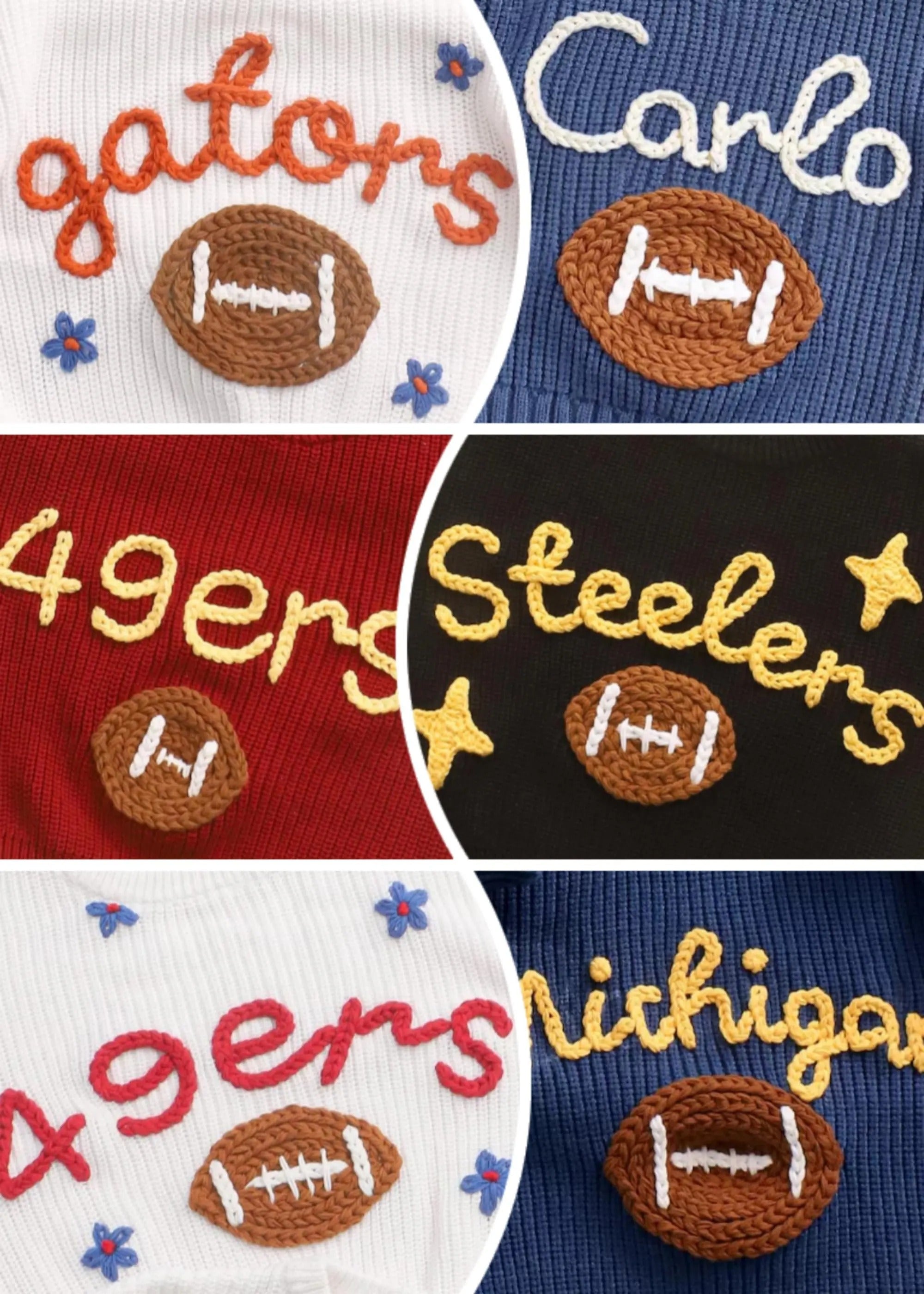 Personalized Sweater with Football