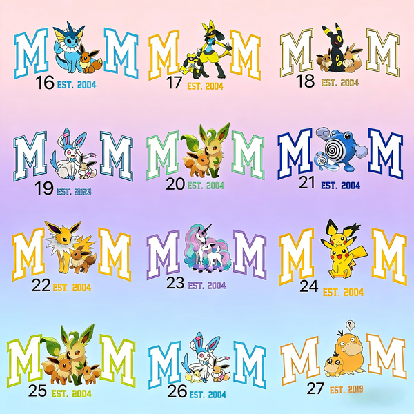 Personalized Mom PKM Embroidered Sweatshirt
