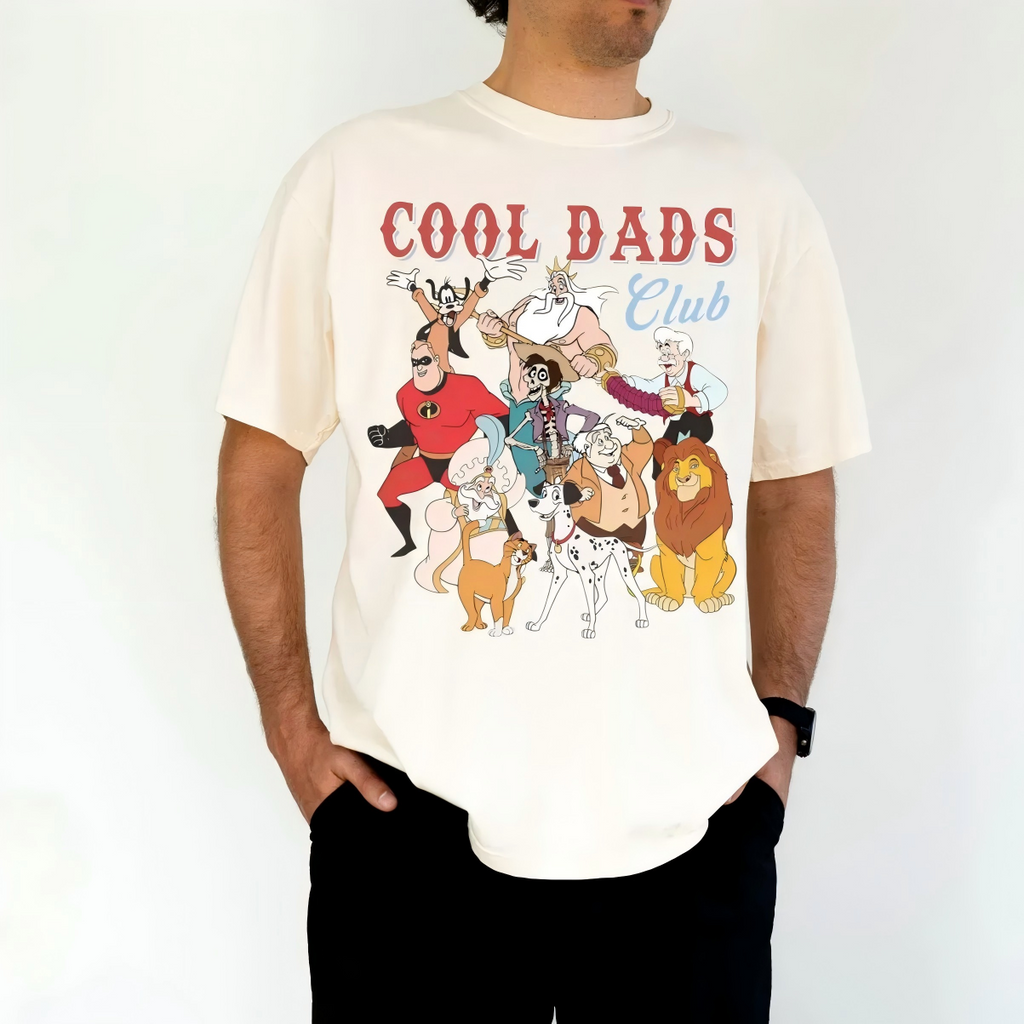 Retro 90s Disney Cool Dads Club T‑Shirt | Father’s Day Gift for Dad