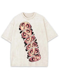 Stacked Faces Of Disarray Washed T-Shirt